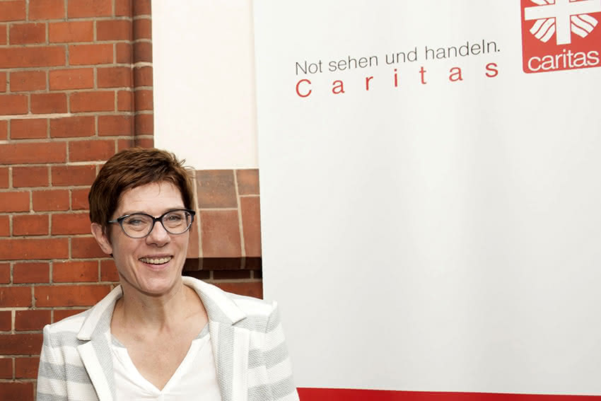 Andrea Nahles hält das Grußwort beim Caritas Jahresempfang im Seniorenheims St. Josefsheim in Berlin